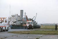 BH7 being moved to The Hovercraft Museum